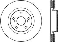 StopTech Power Slot 07-13 Lexus ES250/300/330/350 / 11-13 Scion tC Slotted Right Fr CRYO-STOP Rotor - 126.44146CSR