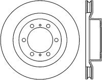 StopTech 10-17 Lexus GX460 / 10-17 Toyota 4Runner Cryo Slotted Front Right Sport Brake Rotor - 126.44174CSR