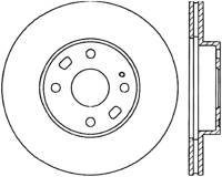 StopTech Power Slot 94-97/99-05 Mazda Miata (01-05 Normal Suspension Only) SportStop Cryo Slotted F - 126.45050CSR