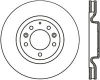 StopTech Sport Slotted Cryo Brake Rotor Front Right 126.45070CSR