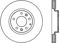 StopTech Sport Slotted Cryo Brake Rotor Front Right 126.45076CSR