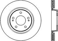 StopTech Sport Slotted Cryo Brake Rotor Front Right 126.46078CSR
