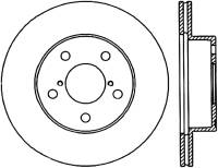 StopTech Sport Slotted Cryo Brake Rotor Front Left 126.47014CSL