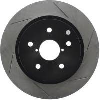Stoptech - StopTech 16-17 Subaru WRX w/EyeSight Technology Sport Slotted Rear Left Rotor - 126.47037SL - Image 1