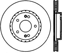 StopTech Sport Slotted Cryo Brake Rotor Front Left 126.51013CSL