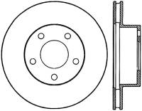 StopTech Sport Slotted Cryo Brake Rotor Rear Left 126.61015CSL