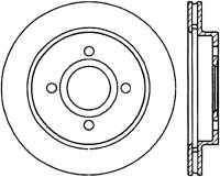 StopTech Sport Slotted Cryo Brake Rotor Rear Right 126.61050CSR