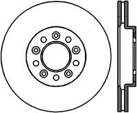 StopTech Sport Slotted Cryo Brake Rotor Front Left 126.61057CSL