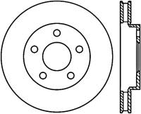StopTech Sport Slotted Cryo Brake Rotor Front Left 126.62056CSL