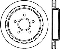 StopTech Power Slot 97-04 Chevy Corvette Slotted Left Rear CRYO Rotor - 126.62061CSL