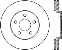StopTech Sport Slotted Cryo Brake Rotor Front Right 126.62095CSR