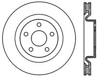 StopTech Sport Slotted Cryo Brake Rotor Front Right 126.62114CSR
