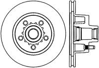 StopTech Sport Slotted Cryo Brake Rotor Front and Rear Left 126.63010CSL