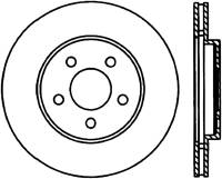 StopTech Sport Slotted Cryo Brake Rotor Front Right 126.63039CSR