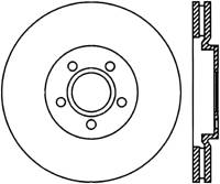 StopTech Sport Slotted Cryo Brake Rotor Front Right 126.63053CSR