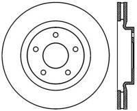 StopTech Sport Slotted Cryo Brake Rotor Front Right 126.63067CSR
