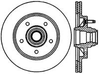 StopTech Sport Slotted Cryo Brake Rotor Front Left 126.65055CSL