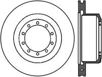 StopTech Sport Slotted Cryo Brake Rotor Front and Rear Left 126.65069CSL