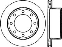 StopTech Power Slot 00-05 Ford Excursion / 01-04 F250 2WD/4WD Rear Left Slotted CRYO Rotor - 126.65071CSL