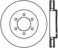 StopTech Sport Slotted Cryo Brake Rotor Front Left 126.65100CSL