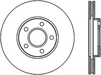 StopTech Sport Slotted Cryo Brake Rotor Front Right 126.65132CSR