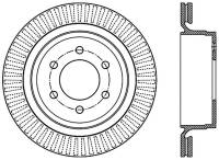StopTech 12-14 Ford F-150 w/ 6 Lug Rear Left Slotted Sport Cryo Brake Rotor - 126.65135CSL