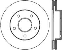 StopTech Sport Slotted Cryo Brake Rotor Front and Rear Left 126.66006CSL