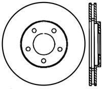 StopTech Sport Slotted Cryo Brake Rotor Front Right 126.67021CSR