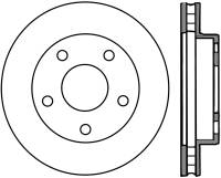 StopTech Sport Slotted Cryo Brake Rotor Front Right 126.67029CSR