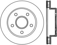 StopTech Sport Slotted Cryo Brake Rotor Front Right 126.67048CSR