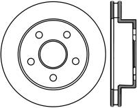 StopTech Sport Slotted Cryo Brake Rotor Front Left 126.67050CSL
