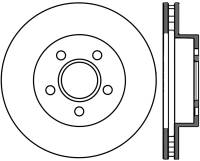 StopTech Sport Slotted Cryo Brake Rotor Front Left 126.67052CSL