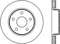 StopTech Sport Slot 07-17 Jeep Wrangler Slotted Right Front CRYO Rotor - 126.67068CSR