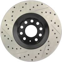 Stoptech - StopTech 05-06 Audi A4 Quattro/ 02-04 A6 Quattro / 99-02 S4 Front Left Slotted & Drilled Rotor - 127.33096L - Image 2