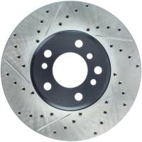 StopTech Sport Drilled/Slotted Brake Rotor; Front Right