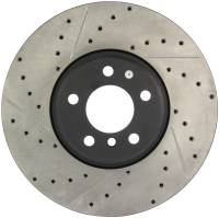StopTech Sport Drilled/Slotted Brake Rotor; Front Right
