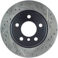StopTech Sport Drilled/Slotted Brake Rotor; Rear Left