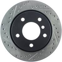 StopTech Sport Drilled/Slotted Brake Rotor; Rear Right