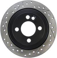 StopTech 07-09 Mini Cooper/Cooper S Slotted & Drilled Right Rear Rotor - 127.34094R