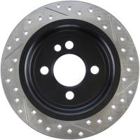 Stoptech - StopTech 07-09 Mini Cooper/Cooper S Slotted & Drilled Right Rear Rotor - 127.34094R - Image 2