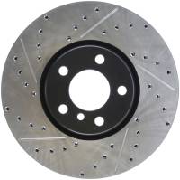 StopTech Sport Drilled/Slotted Brake Rotor; Front Right