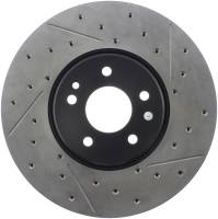 StopTech Sport Drilled/Slotted Brake Rotor; Front Left