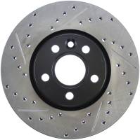 StopTech Sport Drilled/Slotted Brake Rotor; Front Right