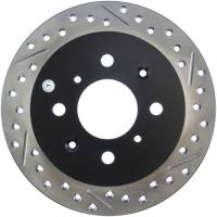 Stoptech - StopTech 90-96 Acura Integra / 97-01 Integra (Exc. Type R) Slotted & Drilled Left Rear Rotor - 127.40017L - Image 1