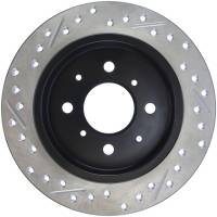 Stoptech - StopTech 90-96 Acura Integra / 97-01 Integra (Exc. Type R) Slotted & Drilled Left Rear Rotor - 127.40017L - Image 2