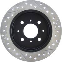 Stoptech - StopTech 90-96 Acura Integra / 97-01 Integra (Exc. Type R) Slotted & Drilled Right Rear Rotor - 127.40017R - Image 2