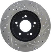 Stoptech - StopTech 97-01 Acura Integra Type R / 97-01 Honda CR-V Slotted & Drilled Right Front Rotor - 127.40026R - Image 2