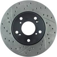 Stoptech - StopTech 06-08 Civic GX / 02-04 CR-V / 98-02 Honda Accord V6 / 03-07 Accord 4 cyl/V6 MT Slotted & D - 127.40036R - Image 1