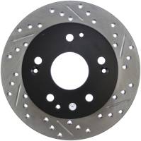 Stoptech - StopTech 02-06 Acura RSX Incl. Type S / 97-01 Integra Type R Slotted & Drilled Left Rear Rotor - 127.40042L - Image 1