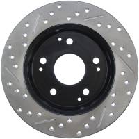 Stoptech - StopTech 02-06 Acura RSX Incl. Type S / 97-01 Integra Type R Slotted & Drilled Left Rear Rotor - 127.40042L - Image 2